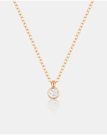 The Silver Collective - Verity Necklace Rose Gold