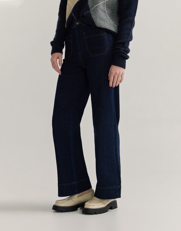Oxford - Alexa Stretch Patch Pocket Jeans