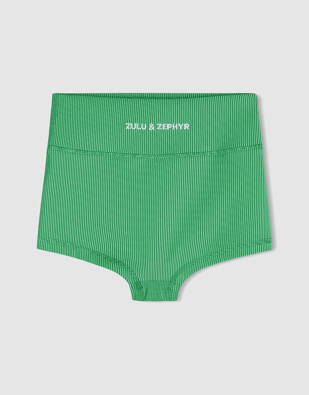 Zulu & Zephyr Mini - Mini Stripe Rib Boy Shorts - Kids