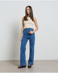 DRICOPER DENIM - Maarte Blue Wide Leg Jeans
