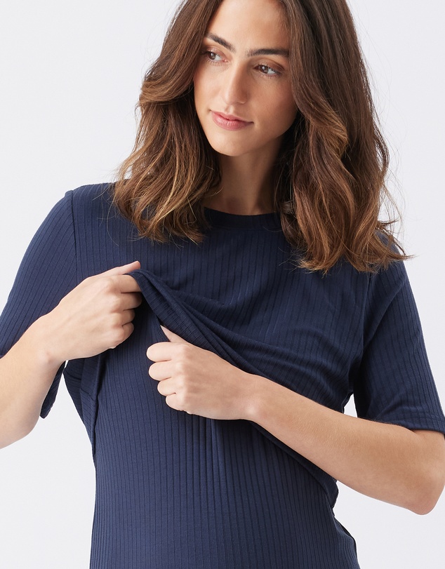 Ripe Maternity - Ivy Rib Nursing Dress