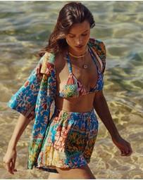 Poolside Paradiso - Wildflower Slit Short - Sunshine