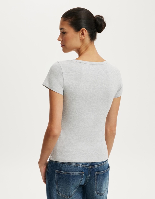 Cotton On - Everyday Smooth Scoop Neck Tee