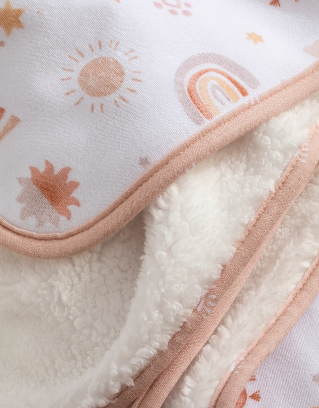 Living Textiles - Sherpa Blanket - Bohemian Bliss
