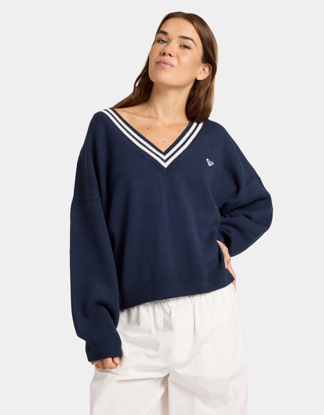 Roxy - Womens Surf School V Neck Jumper