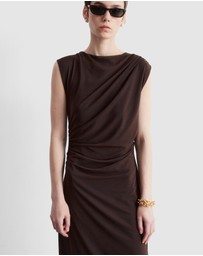 & Other Stories - Draped Sleeveless Midi Dress