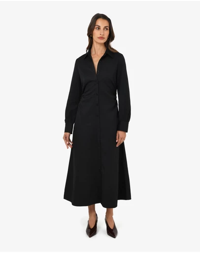 Forcast - Lune Ruched Shirt Dress