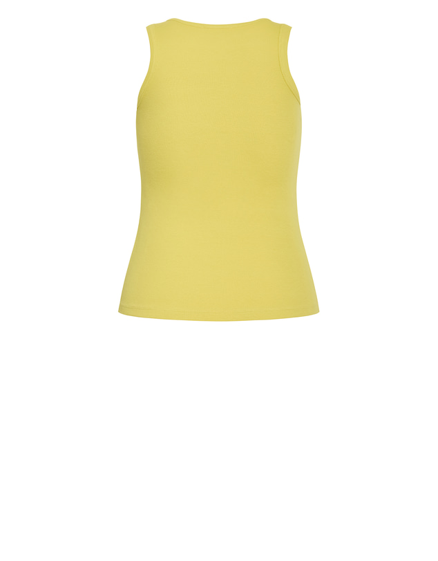 City Chic - Plus size Talia Rib Tank - citrus