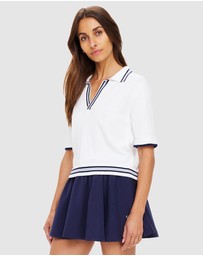 The Upside - Archie Collared Knit Polo