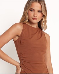 Petal & Pup - Elowen Asymmetric Skirt Set - Brown