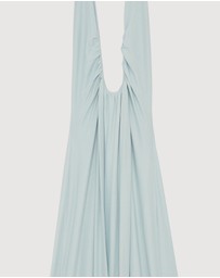 Revibe - Repaired MISHA Jennifer Cupro Maxi Dress - AU 8