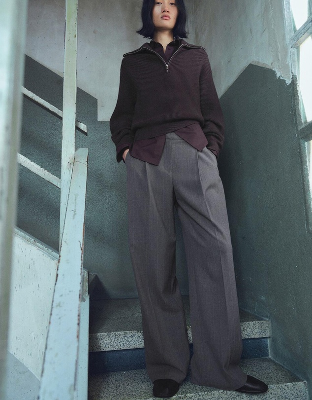 M.N.G - Pleated Wide Leg Trousers