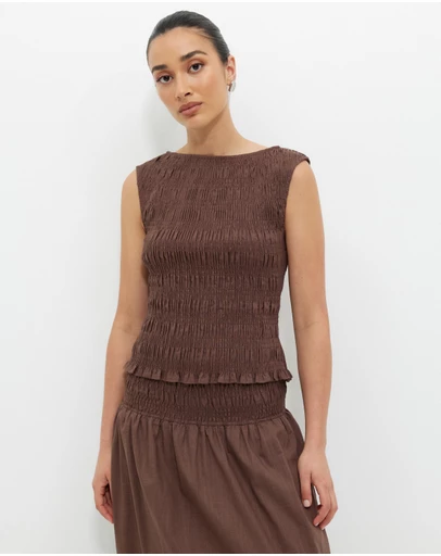 Calli - Dakota Shirred Top