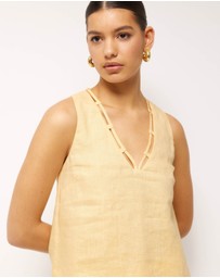 AERE - Noa Linen Top