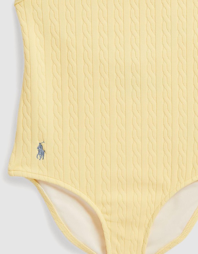 Polo Ralph Lauren - Mini-Cable Jacquard One-Piece Swimsuit - Kids