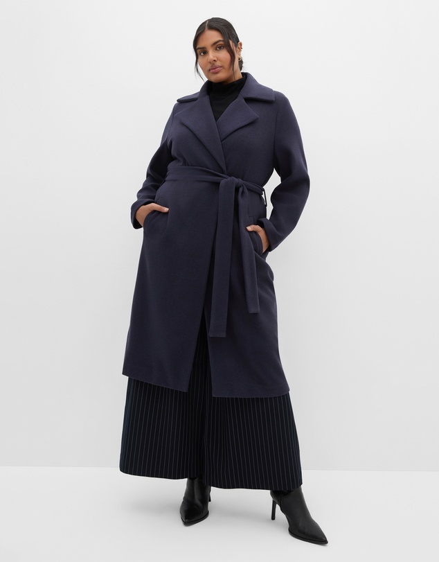 City Chic - Riley Row Belted Coat