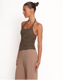 Petal & Pup - Boston Halter Top - Khaki