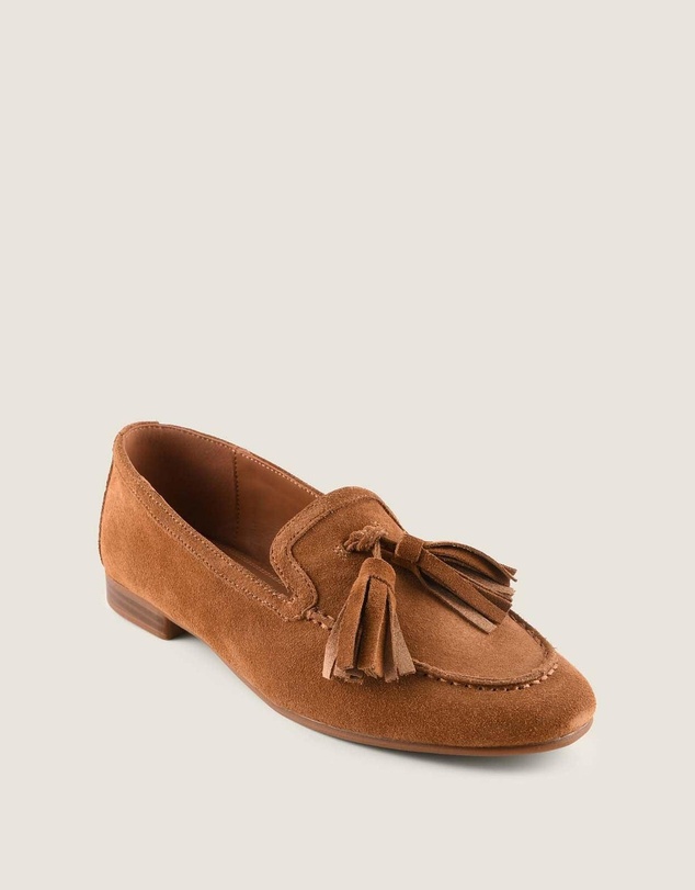 Shelly Shen - Latice Loafers Tan Suede