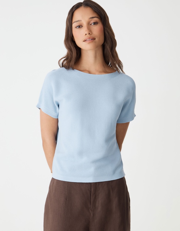 Forcast - Brandy Relaxed Cotton Knit Top