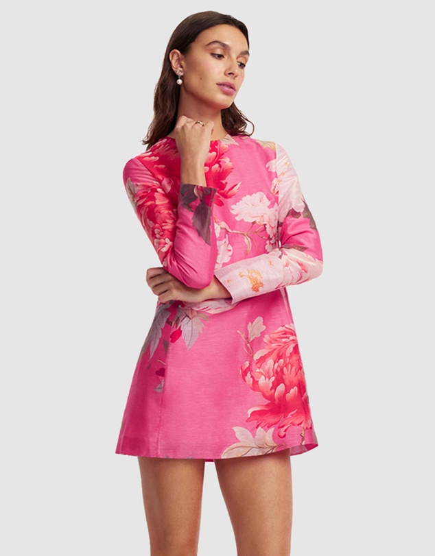 LEO LIN - Aliza Long Sleeve Mini Dress