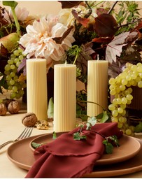 XRJ Celebrations - Pillar Pastel Yellow Candle