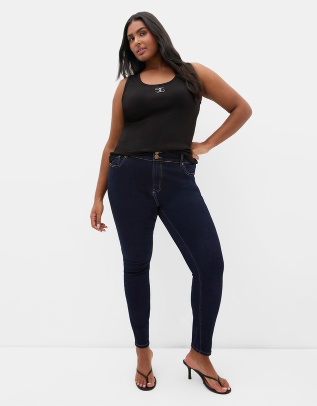 City Chic - Asha Fit Ultra Skinny Leg Short Jean