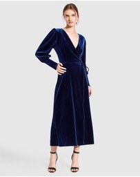 Belle & Bloom - Current Mood Velvet Wrap Dress