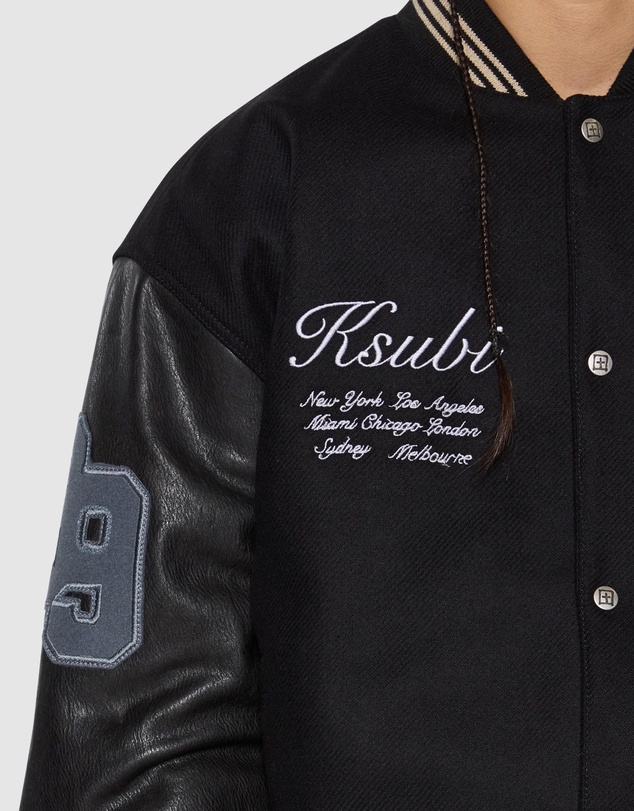 Ksubi - Playoff Varsity Jacket Black