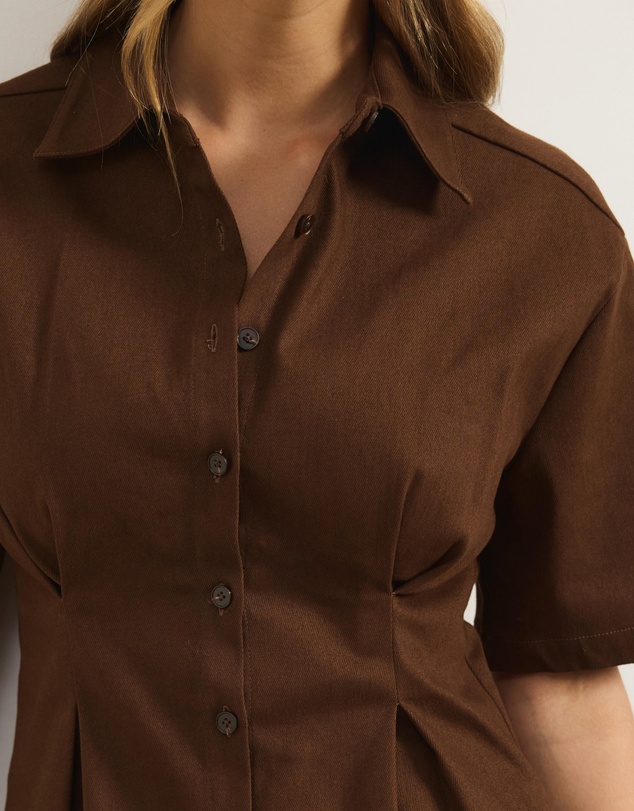 Atmos&Here - Iris Cotton Twill Short Sleeve Shirt