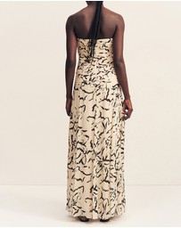 Shona Joy - Rea Strapless Panelled Maxi Dress