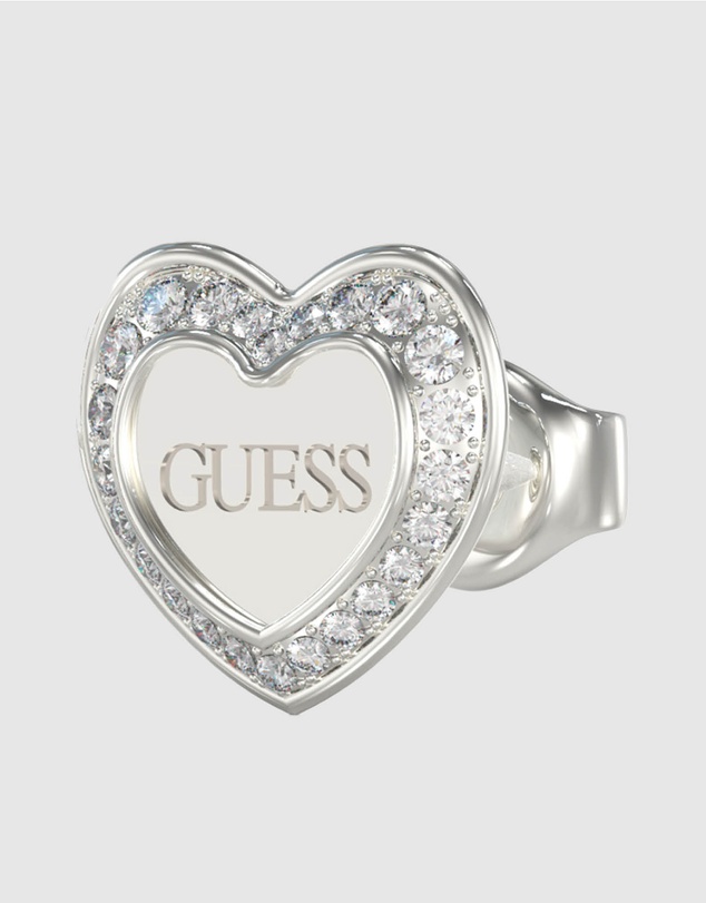 GUESS - Amami Silver Tone Stud Earrings