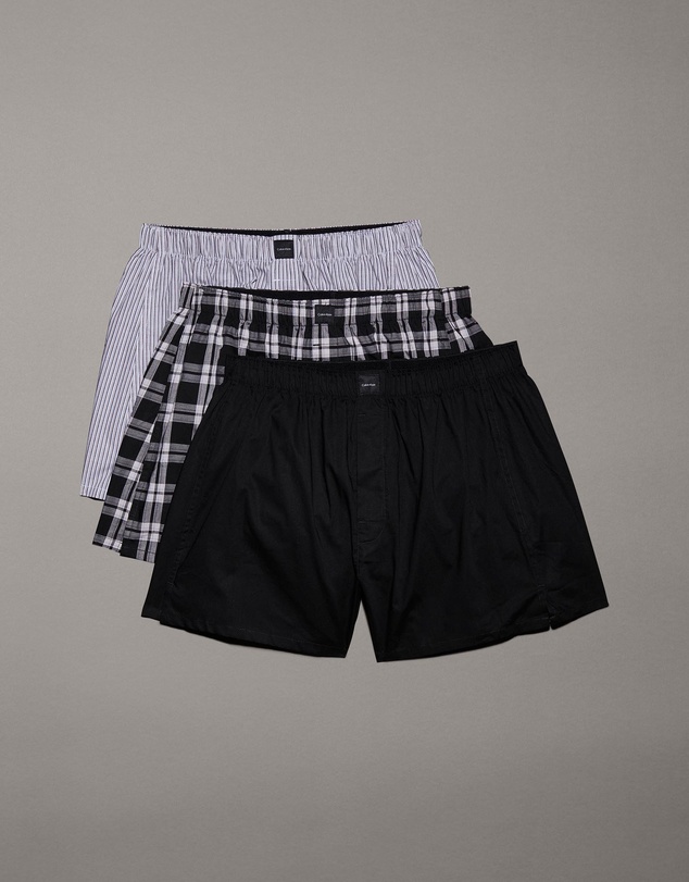 Calvin Klein - Cotton Classics 3 Pack Woven Boxers