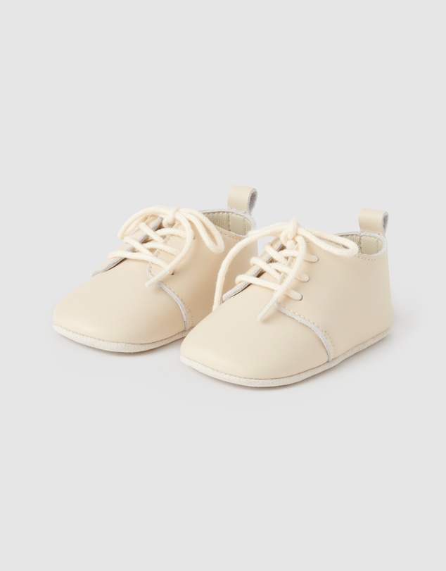 Purebaby - Leather Lace Up-Kids-Babies