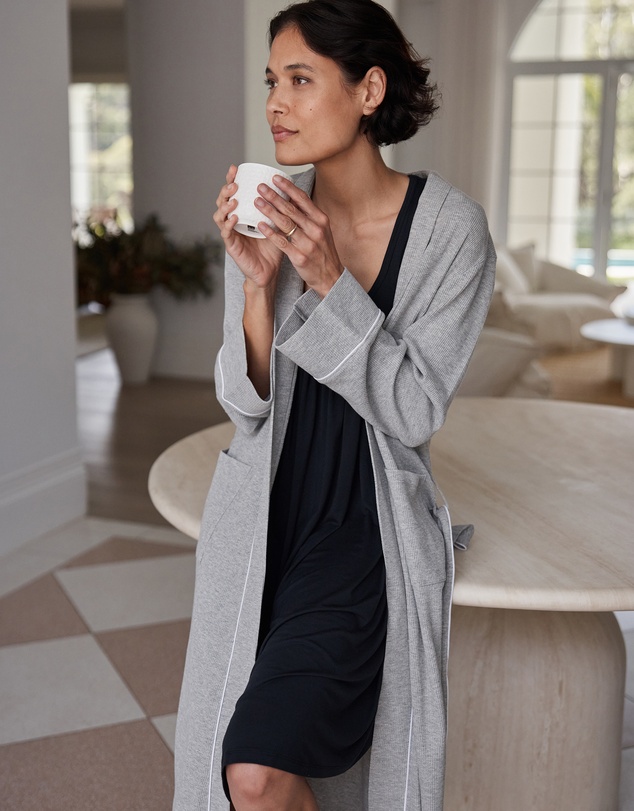 Papinelle - Claire Cotton Waffle Maxi Robe