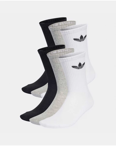 adidas Originals - 6-Pack Trefoil Crew Sock Cushion