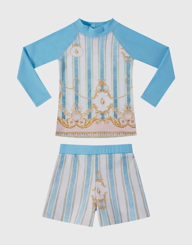 Aqua Blu Kids - Nautica Long Sleeve Rash Vest Set