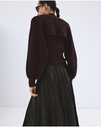 M.N.G - Ciruela Cardigan