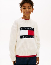Tommy Hilfiger - Heritage Flag Chunky Knit Jumper - Teens