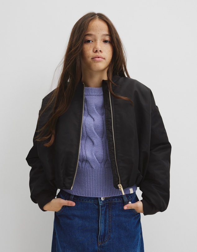 Country Road - Teen Gathered Bomber Jacket
