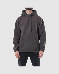 Fallen Footwear - Fallen Footwear Men Grunge Hoodie Relax Jumper Regular Fit Asphalt/Black