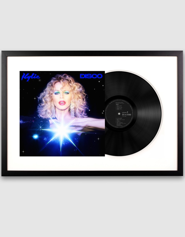 iWorld - Framed Kylie Disco - Black Vinyl Album Art