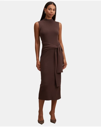 Forever New - Margot Wrap Detail Knitted Midi Dress