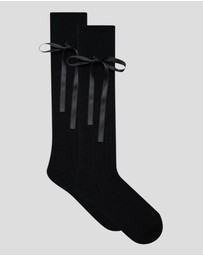 High Heel Jungle - Prima Cotton With Satin Ribbon Socks