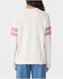 Bassike - Boxy Rib Insert LS T-Shirt