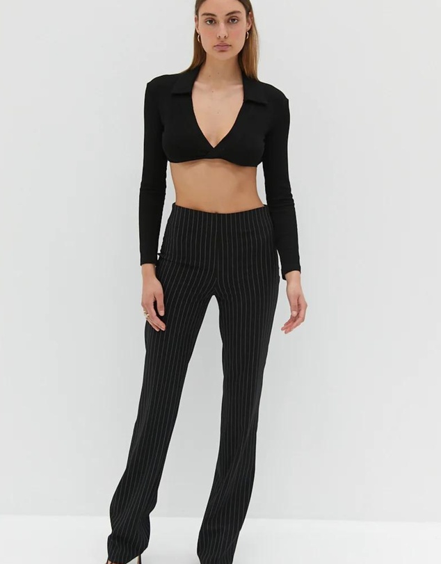 Style Addict - Antonio Crop Top - Black