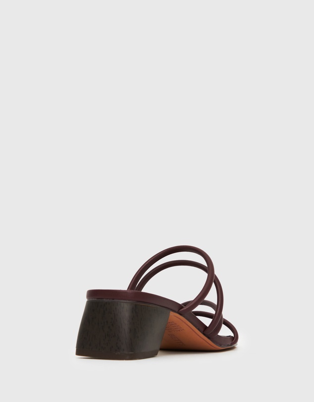 Betts - Hallie Low Wooden Block Heel Mules