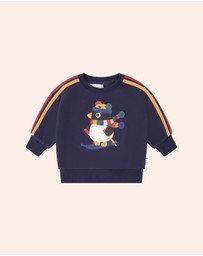 Huxbaby - Ski Percy Stripe Drop Shoulder Sweatshirt - Babies