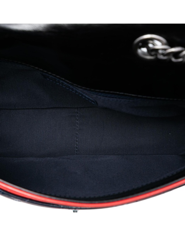 Pre-Loved by Azura Reborn - Pre-Loved Medium Tricolor Quilted Glazed Calfskin CC Plate Flap