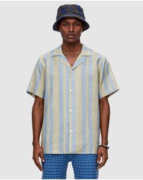 OAS Company - Mist Strata Cuba Linen Shirt