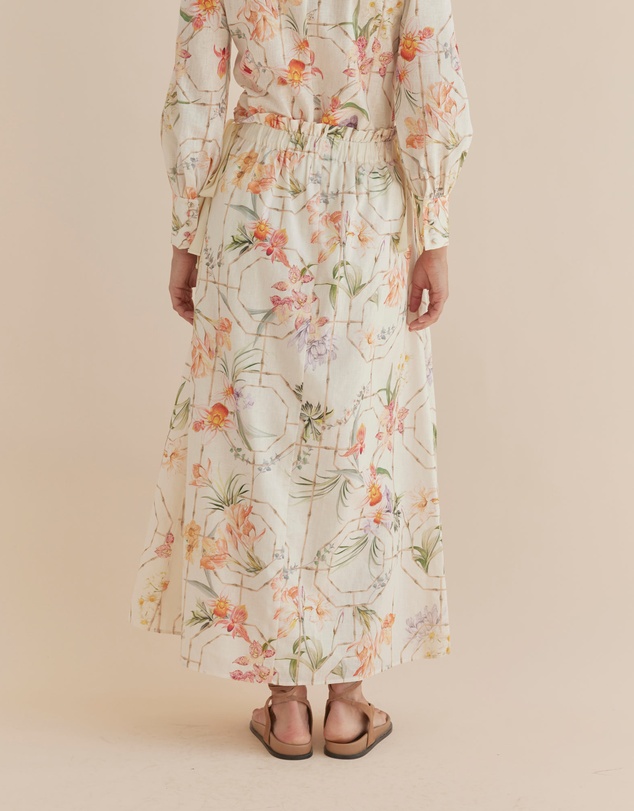 Amelius - Orangerie Bow Detail Maxi Skirt
